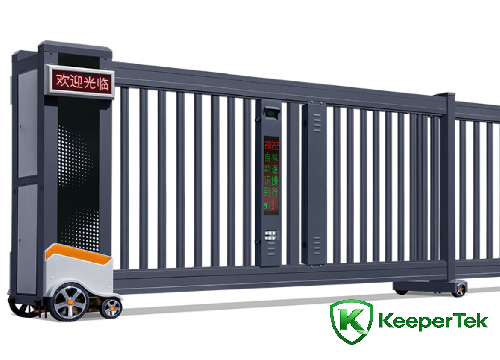 Pintu sliding sliding kanthi pangenalan plat lisensi KT-QG27